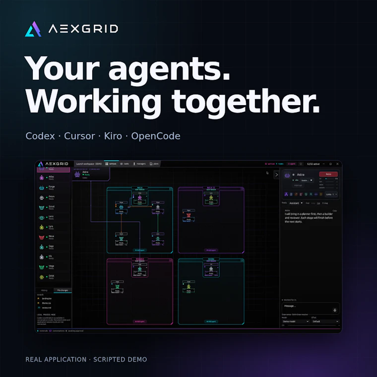 AEXGrid - 随时随地统筹AI智能体。 产品图片 2