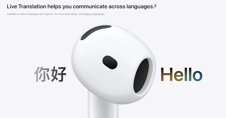 AirPods 5 - 降噪能力提升1.5倍，AI Siri智能交互，实时语音翻译 产品图片 4