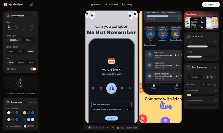 appdesigns - 免费打造吸睛的应用商店截图 产品图片 4
