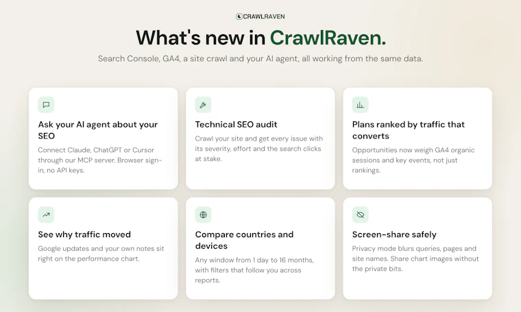 CrawlRaven MCP - 你的SEO工作，由AI智能体一键完成 产品图片 5