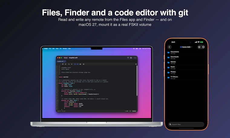 Enter Space 7 - 适用于 iPhone、iPad、Mac 与 Apple TV 的 rclone 客户端 —— 现已支持 Finder 挂载 产品图片 6