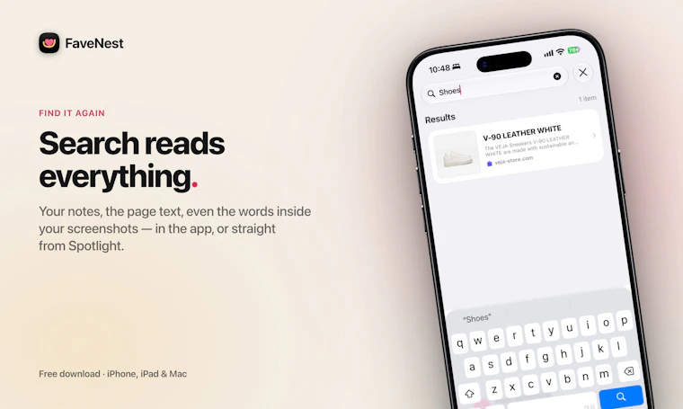 FaveNest - 搭载 Apple Intelligence，书签智能自组织 产品图片 4