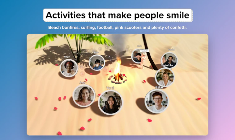 flat.social - 令人惊喜的3D虚拟空间，远程团队随时畅聊互动 产品图片 2