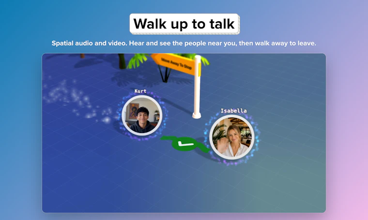 flat.social - 令人惊喜的3D虚拟空间，远程团队随时畅聊互动 产品图片 3