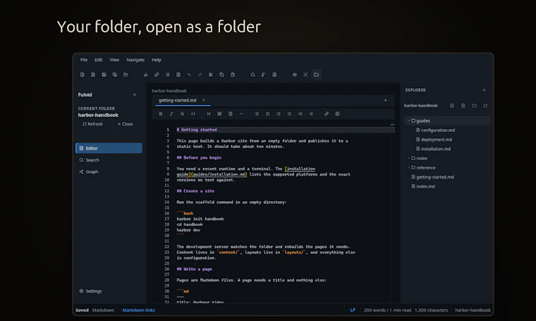 Fulvid - 一款独立的 Markdown 与 MDX 桌面编辑器 产品图片 3