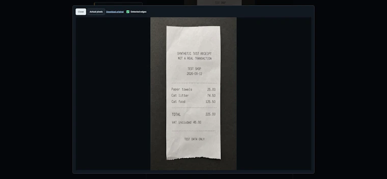Galactic Receipt Scanner - 一键将手机升级为免提式票据扫描站 产品图片 3