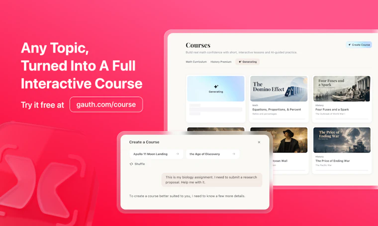 Gauth AI Course - 可观看、可自测、可创建的AI课程 产品图片 6