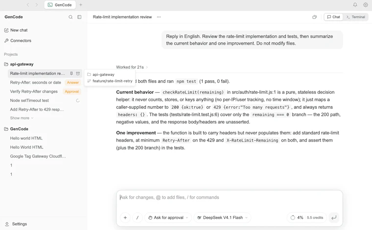 GenCode - 内置于 Genspark 超级应用中的智能编码助手 产品图片 5