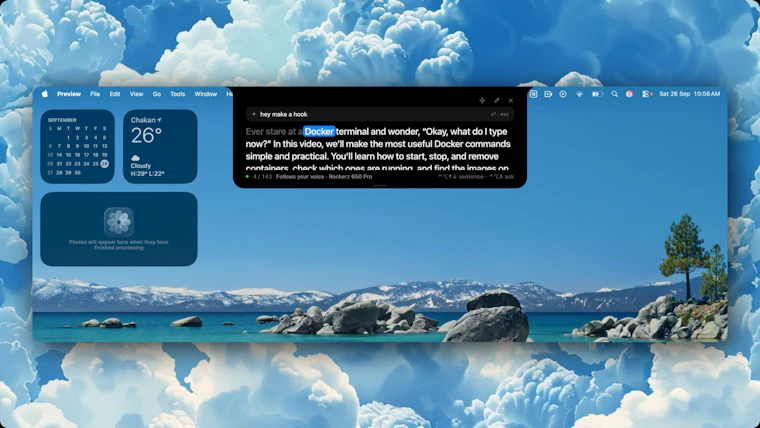 getcta.store - 一款藏在MacBook刘海下方的AI提词器 产品图片 2