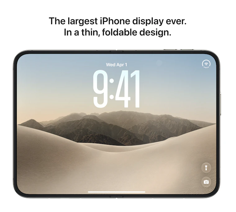 iPhone Duo - 史上最大iPhone屏幕。纤薄可折叠设计。 产品图片 2