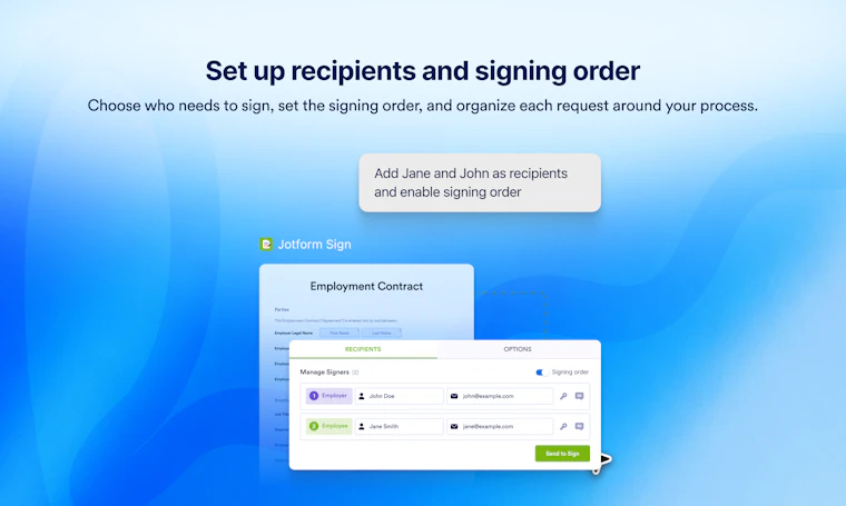 Jotform Sign for ChatGPT and Claude - 在ChatGPT和Claude中直接创建、发送并签署文档 产品图片 5