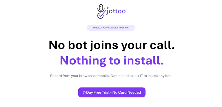 Jottoo - AI会议纪要自动转化为可追踪任务 产品图片 4