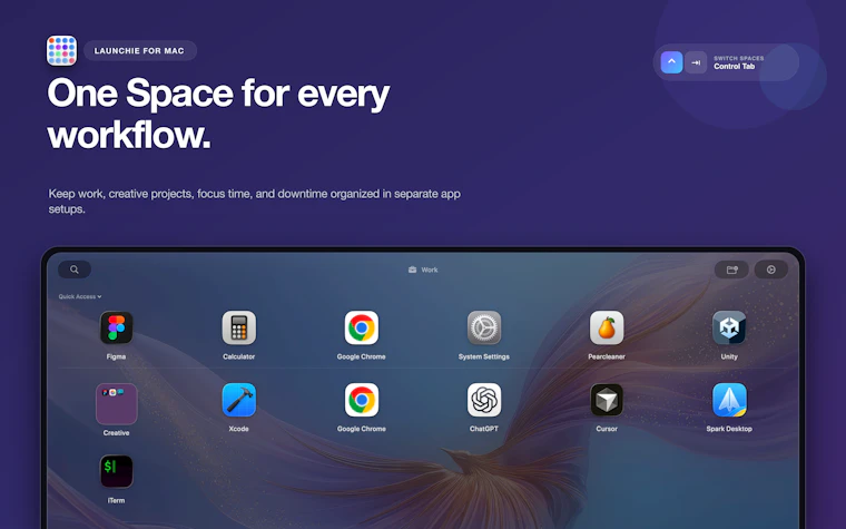 Launchie 1.6.1 - macOS 27 Golden Gate 专属的 Launchpad 替代工具 产品图片 4