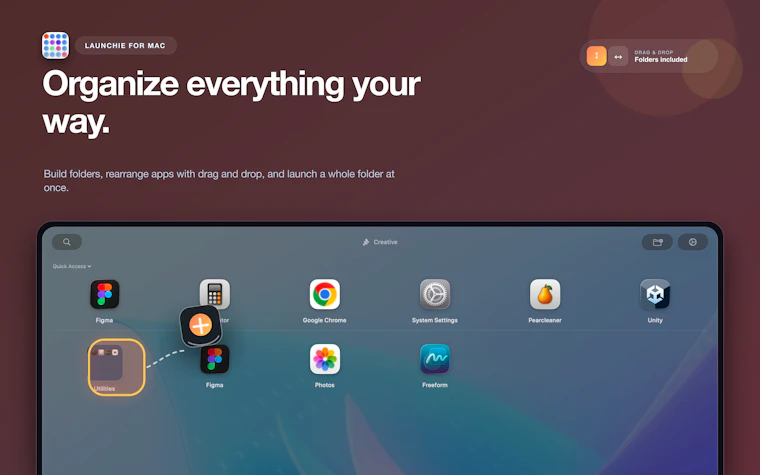 Launchie 1.6.1 - macOS 27 Golden Gate 专属的 Launchpad 替代工具 产品图片 6