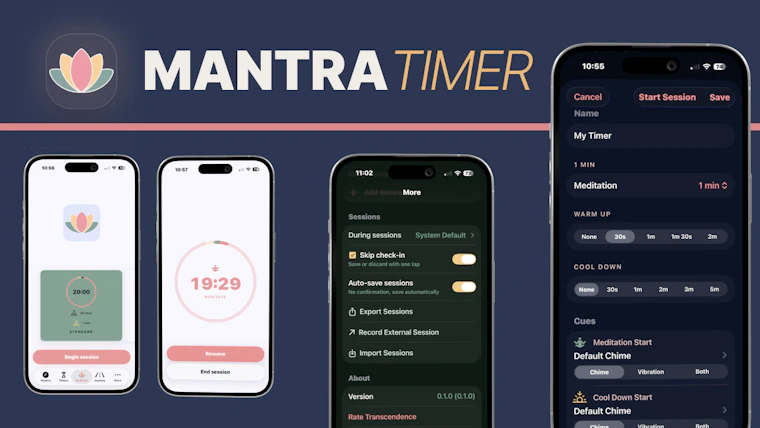 Mantra Timer - 专为iOS打造的极简曼特拉冥想计时器。 产品图片 3