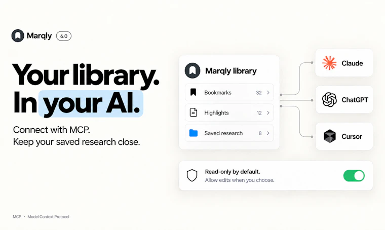 Marqly 6.0 - 向书签提问，让AI随时调用。 产品图片 5