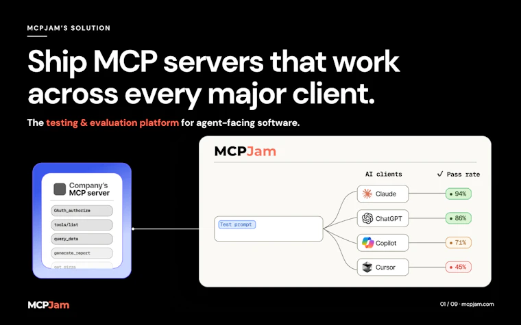 MCPJam - MCP 服务器的测试与评估平台 产品图片 1