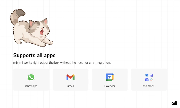 minimi 2.0 - 帮你闭环所有待办事项的AI猫咪 产品图片 3
