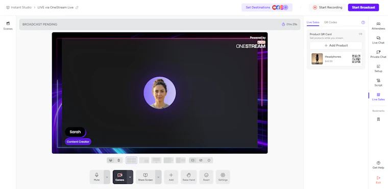 OneStream Live 2.0 - 在45+平台创建、排期、多路推流并直播销售 产品图片 4