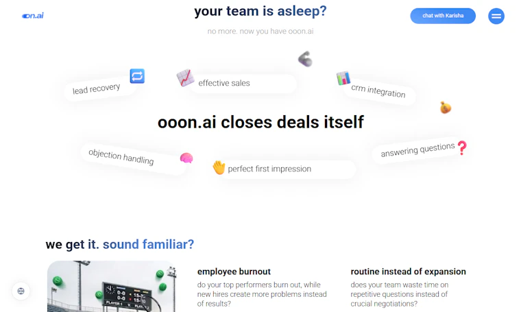 ooon.ai - AI员工，自动回复、预约并提醒客户 产品图片 2