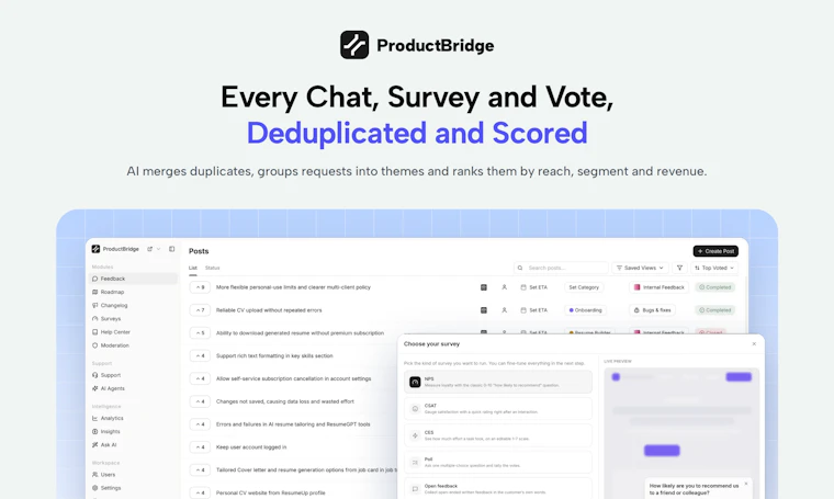ProductBridge - AI原生客户支持与反馈助手 产品图片 4