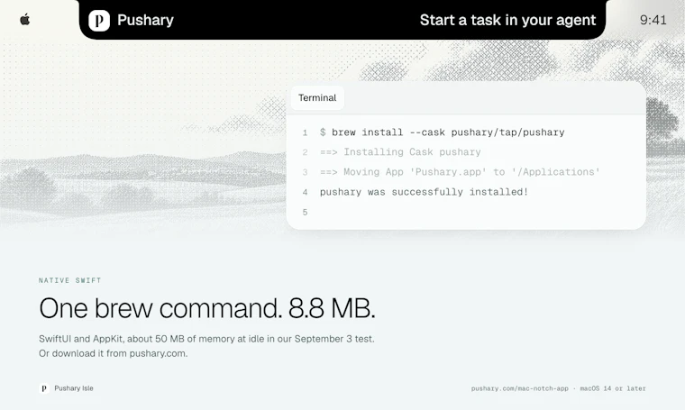 Pushary - Mac 灵动岛，一键调用所有 AI 智能体 产品图片 7
