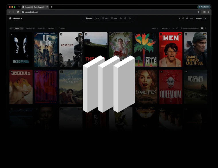 Queuebrick - Letterboxd 的优质替代方案 产品图片 3