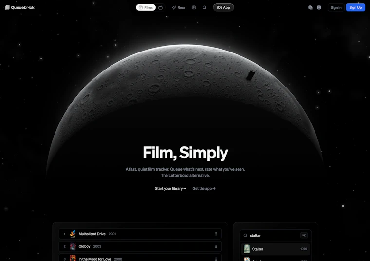 Queuebrick - Letterboxd 的优质替代方案 产品图片 4