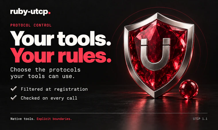 Ruby UTCP - GitHub、开源、UTCP 产品图片 6