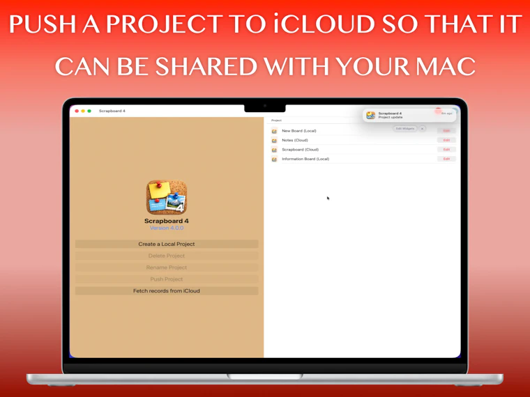 Scrapboard Cloud 4 - 数字版家庭冰箱门，如今小巧便携且实时同步 产品图片 7