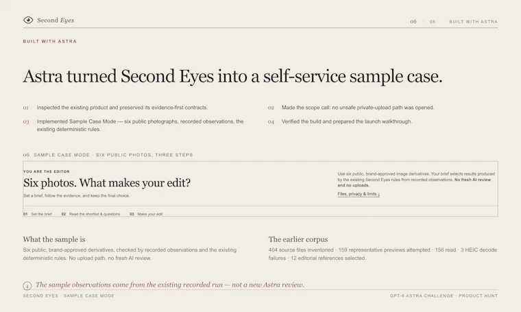 Second Eyes  - 自动筛选优质照片，加速内容发布 产品图片 2