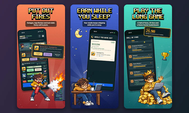 Ship It: Idle Dev Tycoon - 放置游戏，但应用审核随时可能拒你 产品图片 3