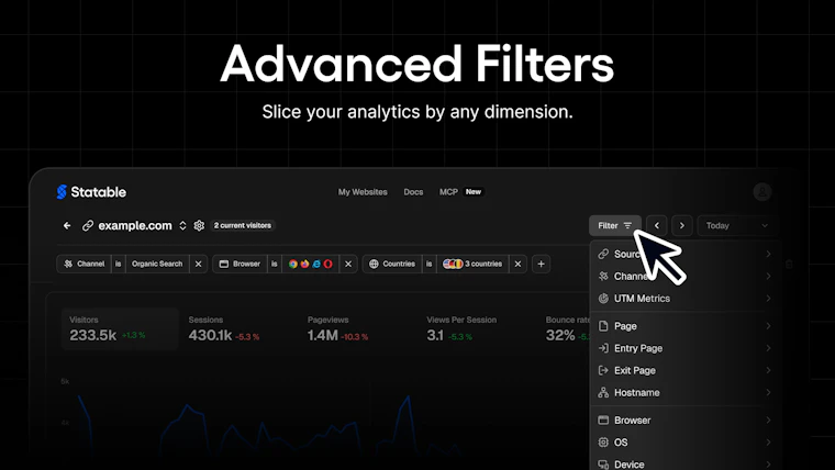Statable Analytics - 专为人类与AI智能体打造的网页数据分析工具 产品图片 5
