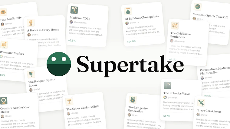 Supertake - 用AI把你的奇思妙想变成真金白银的投资 产品图片 2