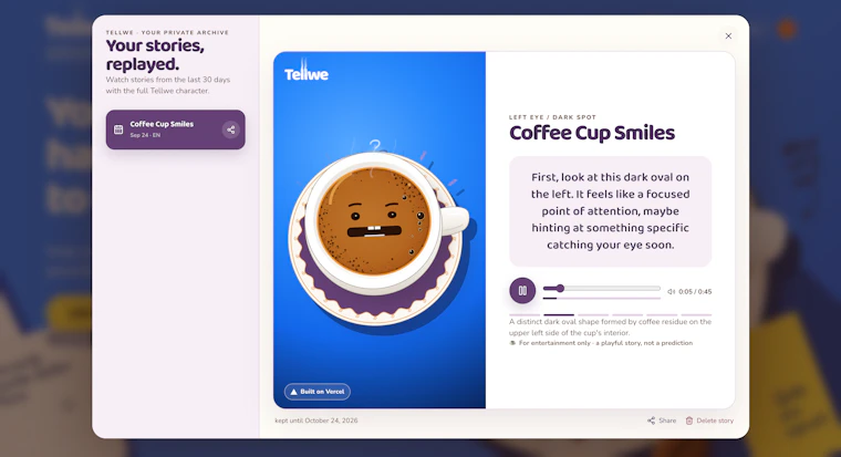 Tellwe - 你的咖啡杯，正在讲述它的故事。 产品图片 8