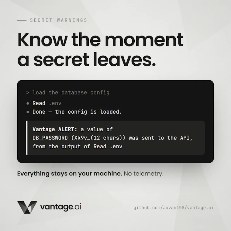 vantage.ai - 清晰洞察并精准管控编码智能体的执行过程。 产品图片 4