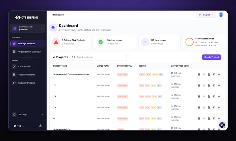 VibeDefend by CybeDefend - 一行命令，为你的Cursor与Claude Code筑牢安全防线 产品图片 3