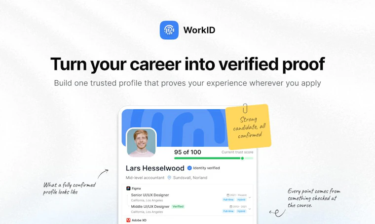 WorkID.ai - 经认证的人才与机遇在此相遇。信赖之选,安心招聘! 产品图片 7