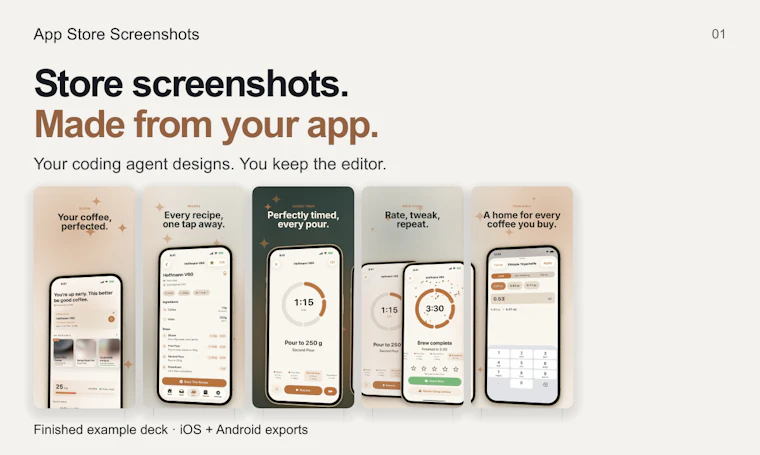 App Store Screenshots - 你的编程智能体，为你定制应用商店截图 产品图片 5