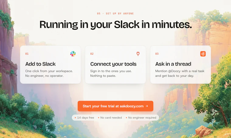 AskDoozy - Slack 里的 AI 协作者，专注处理你的核心业务 产品图片 7