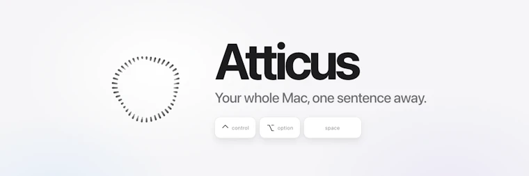 Atticus - 长按语音键，Mac即刻执行你的指令 产品图片 2
