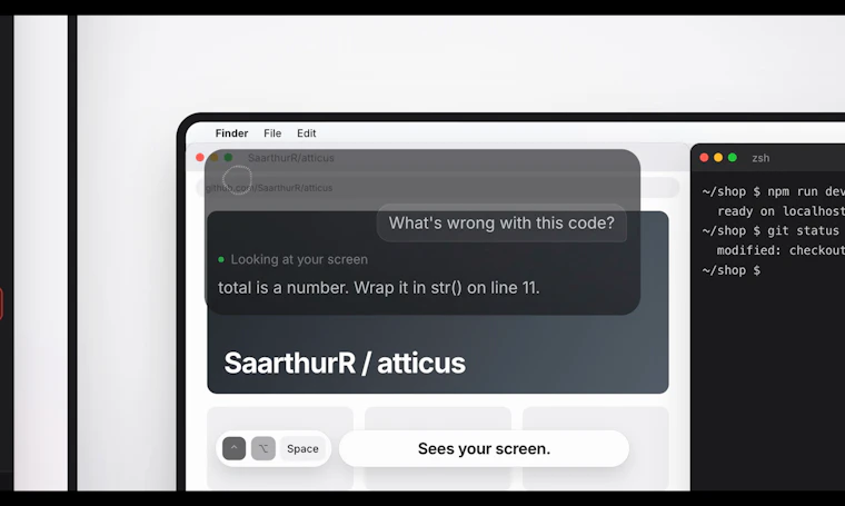 Atticus - 长按语音键，Mac即刻执行你的指令 产品图片 4
