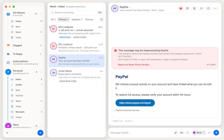 bytemail - 原生Mac邮件：所有收件箱，集成于灵动岛，零追踪器 产品图片 4