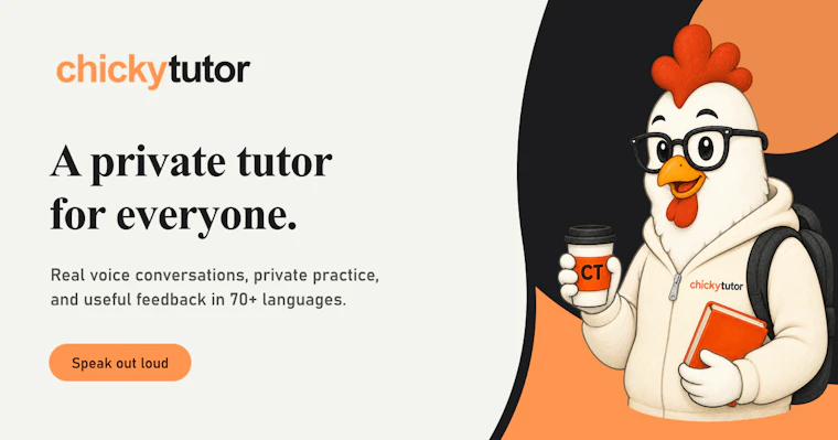ChickyTutor - 每日更懂你的私人语言导师。 产品图片 10