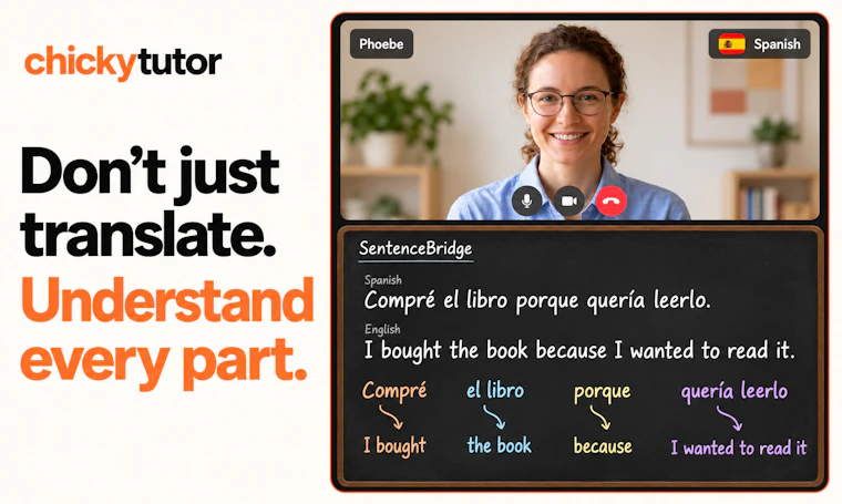 ChickyTutor - 每日更懂你的私人语言导师。 产品图片 2