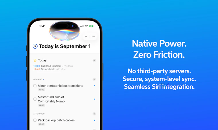 Cinch – Reminders & Tasks - 专为苹果提醒事项打造的极简隐私优先型任务管理器 产品图片 2