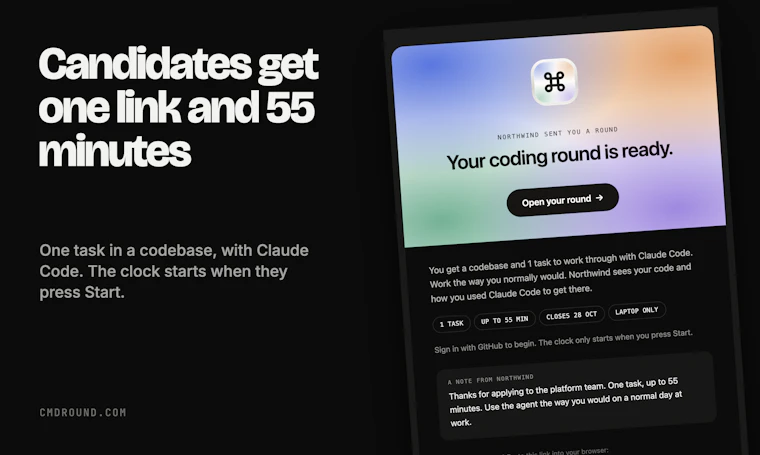 CmdRound - 评估工程师驾驭AI进行高效开发的能力 产品图片 5