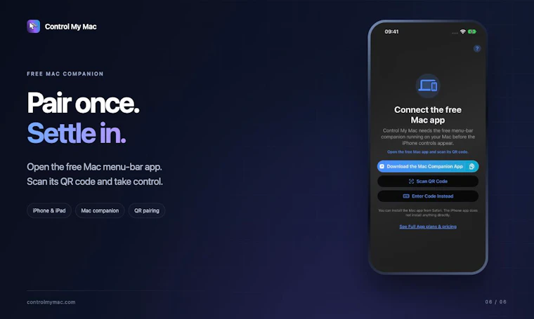 Control My Mac - iPhone/iPad上的全Mac应用快捷指令面板 产品图片 6