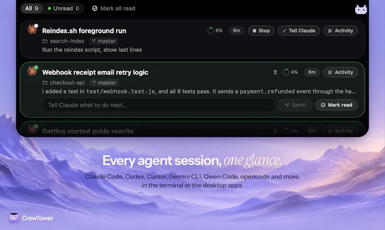 CrewTower Mod for Claude Code - 直接在 MacBook 灵动岛与 Claude Code 对话 产品图片 5