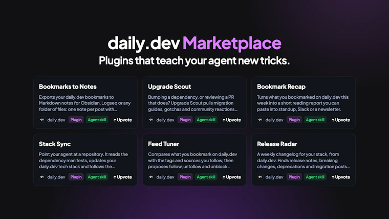 daily.dev, now for your agent - 智能体探索前沿资讯的汇聚地 产品图片 5
